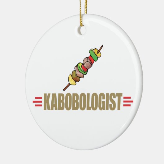 Funny Kabob Keramisch Ornament (Links)
