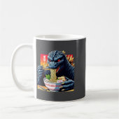 Funny Kaiju Eating Ramen Japanese Monster Lover Bi Koffiemok (Links)