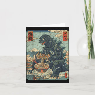 Funny Kaiju Gamer Ramen Video Game Japanese Anime Kaart