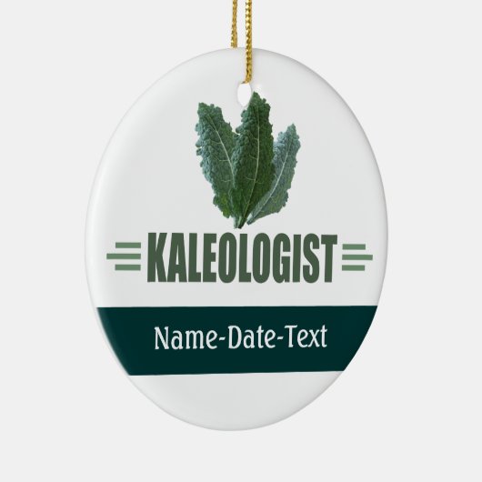 Funny Kale Keramisch Ornament (Rechts)