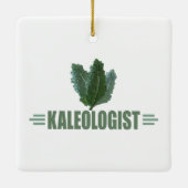 Funny Kale Love Keramisch Ornament (Achterkant)