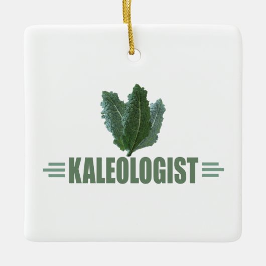 Funny Kale Love Keramisch Ornament (Voorkant)