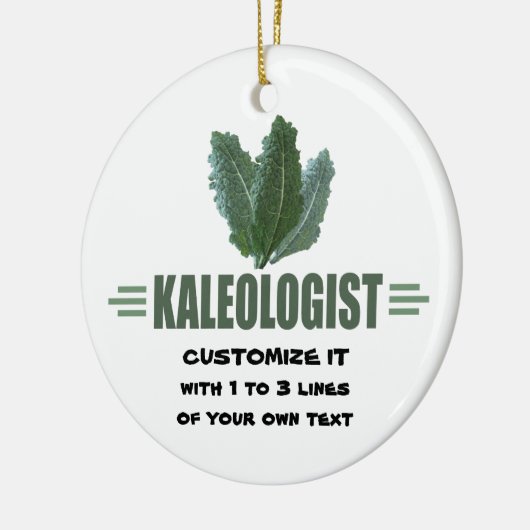 Funny Kale Lover Keramisch Ornament (Links)