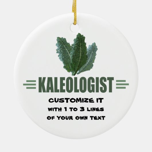 Funny Kale Lover Keramisch Ornament (Achterkant)