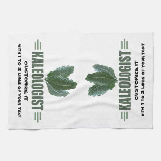 Funny Kale Lover Theedoek (Horizontaal)