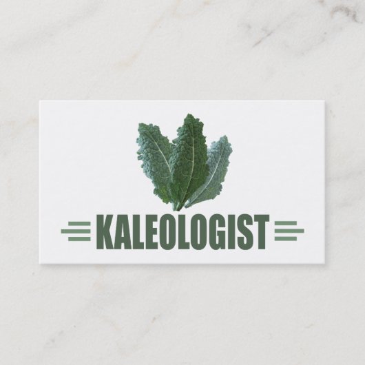 Funny Kale Lover Visitekaartje (Voorkant)