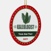 Funny Kale Lovers Keramisch Ornament (Rechts)