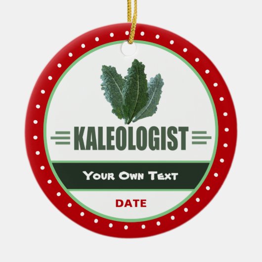 Funny Kale Lovers Keramisch Ornament (Voorkant)