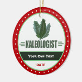 Funny Kale Lovers Keramisch Ornament (Links)