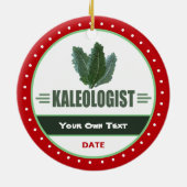 Funny Kale Lovers Keramisch Ornament (Achterkant)