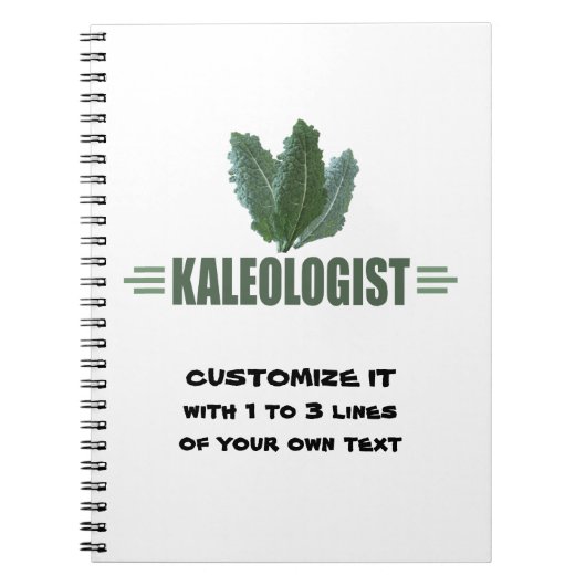 Funny Kale Notitieboek (Voorkant)