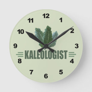 Funny Kale Ronde Klok