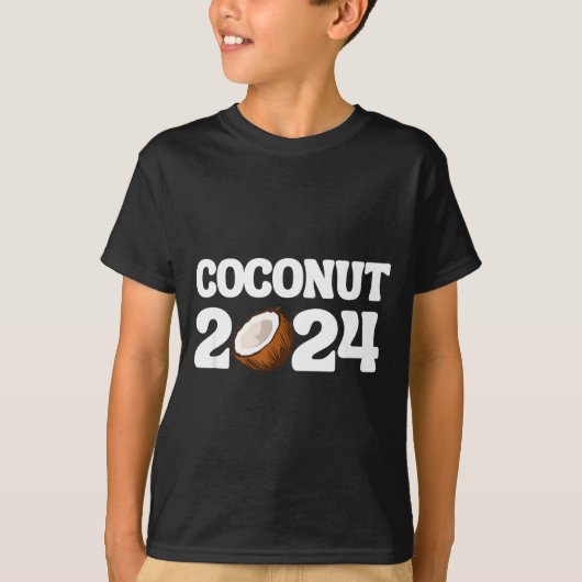 Funny Kamala Harris 2024 Statement Democrat Coconu T-shirt (Voorkant)