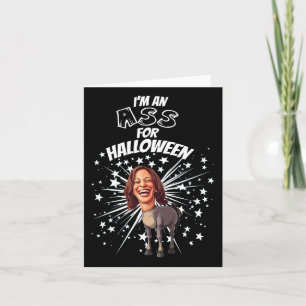 Funny Kamala Harris Donkey Halloween President Cos Kaart