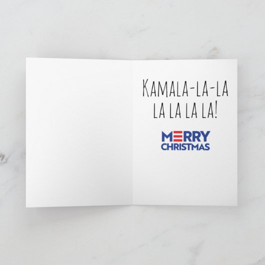 Funny Kamala Kerstmis: "Dit is het seizoen Kaart (Binnen)