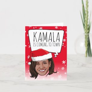 Funny Kamala Kerstmis: Kamala komt naar de stad Kaart