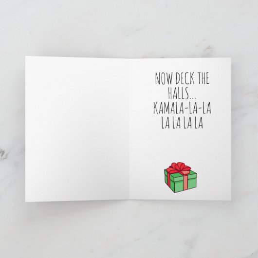 Funny Kamala Kerstmis: Kerstmis vroeg Kaart (Binnen)