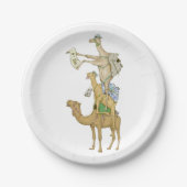Funny kamels papieren bordje (Voorkant)