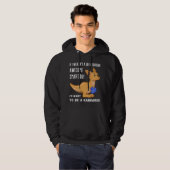 Funny Kangaroo Boy Lover Quote Gezegde Hoodie (Voorkant volledig)