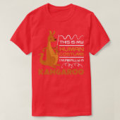 Funny Kangaroo Quote Australia Kangaroo T-shirt (Design voorkant)