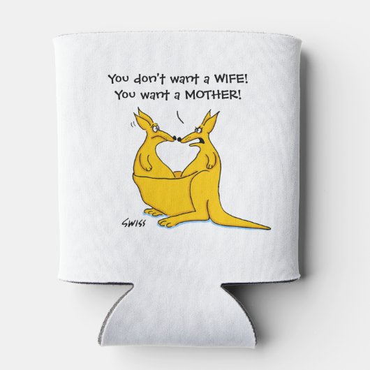 Funny Kangaroos Blikjeskoeler (Achterkant)