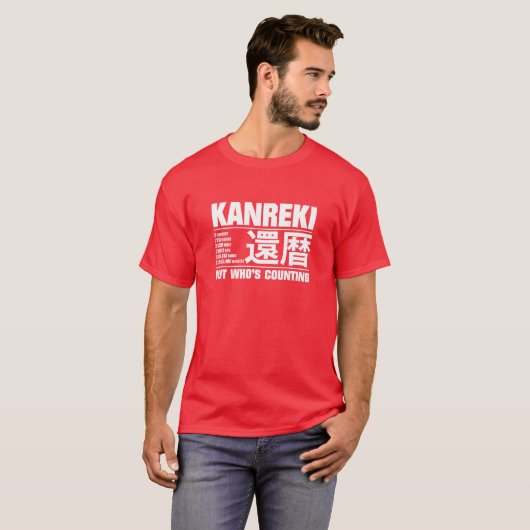 Funny Kanreki 60th Birthday Celebration, maar wie T-shirt (Voorkant volledig)