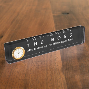 Funny Kantoor Boss Executive Gift Desk Name Bord Naambordje
