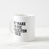Funny Kantoor Custom Personalize Job Sollicitor Koffiemok (Voorkant links)