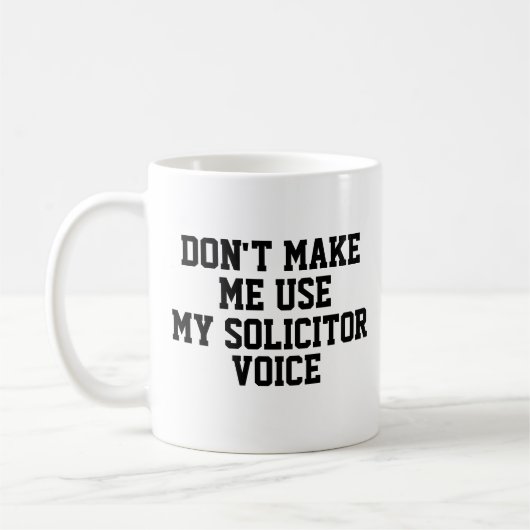 Funny Kantoor Custom Personalize Job Sollicitor Koffiemok (Links)