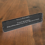 Funny Kantoor Desk Name Plaque Humor Naambordje<br><div class="desc">Een grappige kantoor pleister met een grappig gezegde om niets te doen op het werk. Maakt een groot kantoor cadeau voor de baas, een medewerker of een uitvoerend cadeau. Creëer als een bord voor bureaunamen op acryl van hoge kwaliteit.</div>