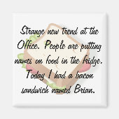 Funny Kantoor Fridge Magneet (Voorkant)