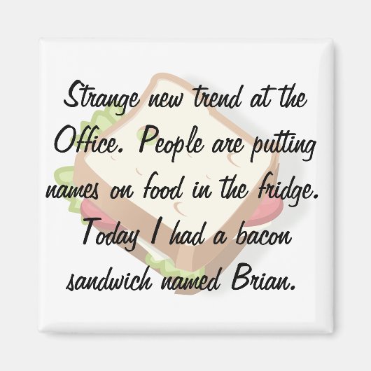 Funny Kantoor Fridge Magneet (Voorkant)