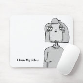 Funny Kantoor Gift - Sarcastic Mouse Mat - Bored Muismat (Met muis)