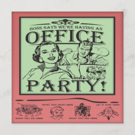 Funny Kantoor Party Kaart