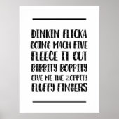 Funny Kantoor Quotes Dinkin Flicka Poster (Voorkant)