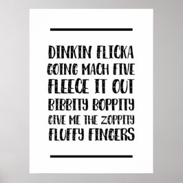 Funny Kantoor Quotes Dinkin Flicka Poster