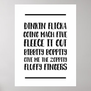 Funny Kantoor Quotes Dinkin Flicka Poster