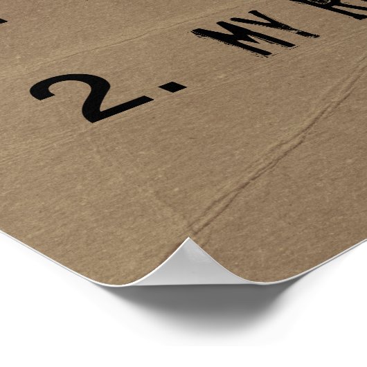 Funny Kantoor Rules Poster (Hoek)