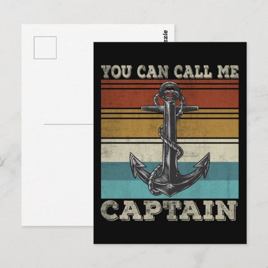 Funny Kapitein Sailboot Humor Anchor Sailor Briefkaart (Voorkant / Achterkant)