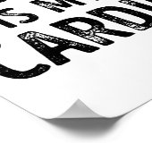 Funny Karaoke is mijn Cardio-zingende Gift Poster (Hoek)