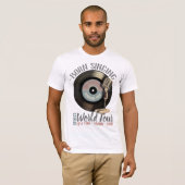 Funny Karaoke King Born Singing World Tour T-shirt (Voorkant volledig)