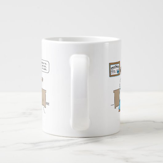 Funny Karaoke Proctologist Singing Song Grote Koffiekop (Achterkant)