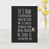 Funny Karate Cards For Teen Girls Self Defense Her Kaart (Gele Bloem)