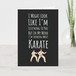 Funny Karate Cards Sports Fighting Self Defense Kaart