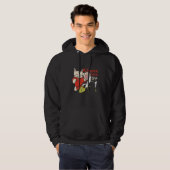 Funny Karate Cat Fighting Kitten Fighter Kat Com Hoodie (Voorkant volledig)