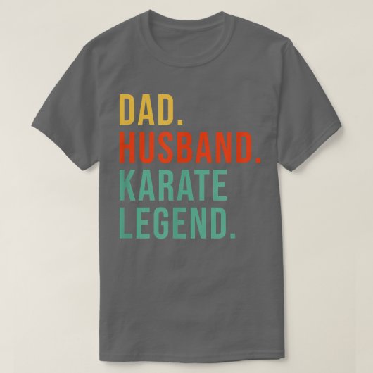 Funny Karate Dad Husband Legend Cool Mannen Father T-shirt (Design voorkant)