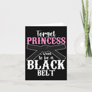 Funny Karate Design for Women Girls Black Belt Mar Kaart