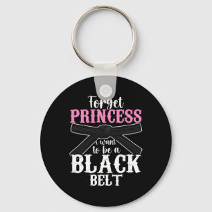 Funny Karate Design for Women Girls Black Belt Mar Sleutelhanger