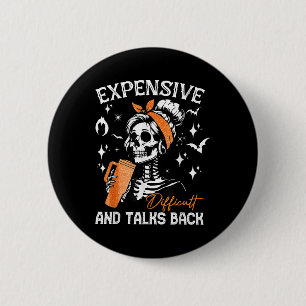 Funny Karate Design for Women Girls Karate Martial Ronde Button 5,7 Cm
