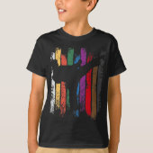 Funny Karate Design Karate Belts Silhouettes T-shirt (Voorkant)